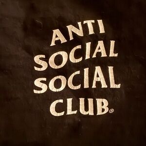 Anti Social Social Club T Shirt - XL - Black